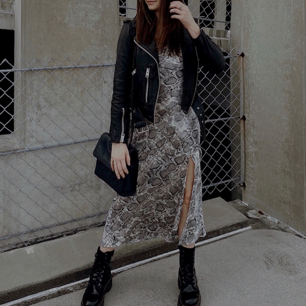 Paper Heart: Snake Slit Dress